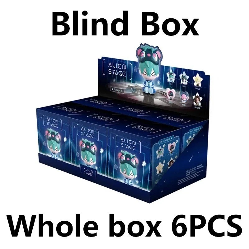 6PCS Blind Box Alien Stage Free Stage Series TILL Two-dimensiona