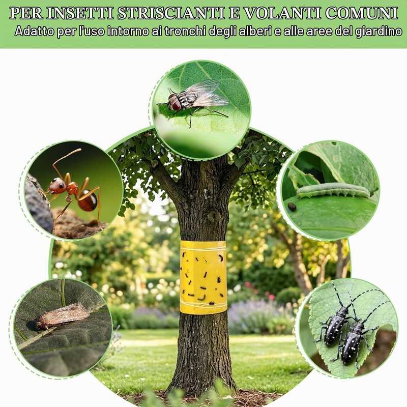 10 m Nastro Collante Biadesivo per Alberi, 25 cm