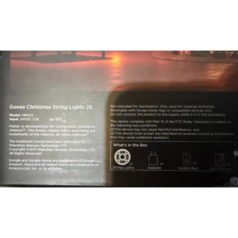 Govee New Govee Christmas Tree IP67 String Lights 2S 300