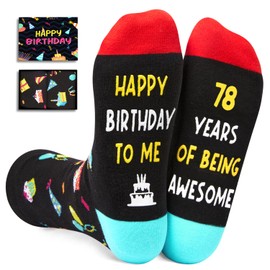 Zmart 78th Birthday Gift Ideas for Men - Socks for Older Men over 78, Best Gifts for 78 Year Old, Old Man Gifts for Men Useful