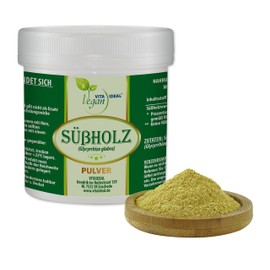 Vitaide Vegan Licorice Root Powder (Glycyrrhiza) 100 g Including Measuring Spoon, Pure Natural without Additives