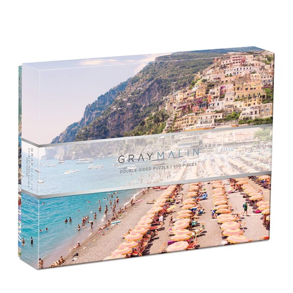 Galison Gray Malin Italy Two-Sided Puzzle, 500 Pieces, 24”x18” – Stunning Photos from The Iconic Italian Riviera – Challenging Family Fun