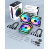 AsiaHorse COSMIQ Ventiladores de PC RGB de 120 mm FDB
