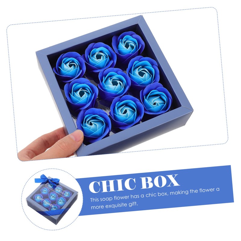 Healvian Blue Rose Soap Flower Blue Rose Soap Flowers Elegant