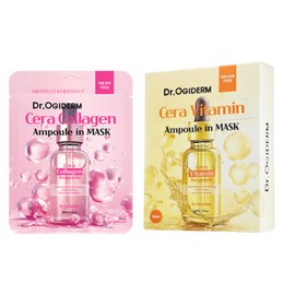 Dr.Ogiderm Cera Ampoule in Mask Pack 10 sheets (Collagen 5 + Ampoule 5) / 닥터오기덤 세라 앰플 인 마스크팩 10매 (콜라겐5 + 앰플5)
