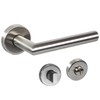 Stainless Steel Door Fitting, Door Handle on Round Rosette