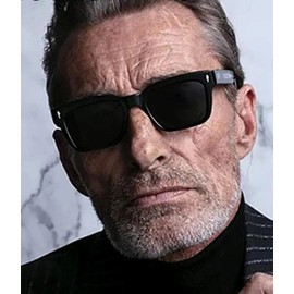 EYLRIM Square Frame Sunglasses for Women Men Trendy Chunky Rectangle Sun Glasses Black Shades UV400 Protection(A11 Black/Red)