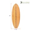 Totally Bamboo Surfboard Shaped Bamboo Wood Cutting Board and Charcuterie