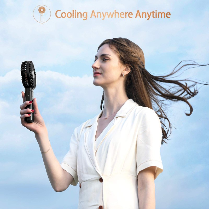 Handheld Fan, Funme Hand Fan 5000 Battery Quiet Strong Wind