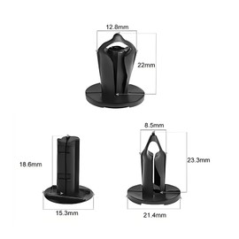 Buaak 55 Pieces 8E0825267 Mounting Clips for Ford Fiesta Focus Fusion Mustang Escape Expansion Rivets Plastic Rivets Car Mounting Clips