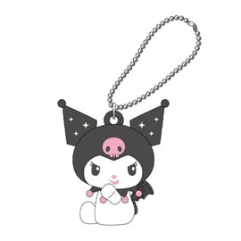 K Company My Melody Kromi (Angel Series) PVC Mascot, Black MK-PM-KUB H3.7 x W4.2 x D2.5 cm