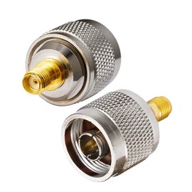 Vecys SMA Adapter N-Type Adapter SMA Female to N-Type Male Adapter for Wi-Fi Antenna Cable WLAN Wireless WiFi Router (Pack of 2)