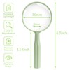 Handheld Reading Magnifying Glass, 3.5X & 5X Dual Lens Magnifier,