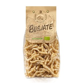 Morelli Spiral Pasta - Organic Premium Durum Wheat Semolina Italian Pasta from Italy - Protein-Rich, Ancient Grains, All Natural, Gourmet Italian - Busiate Pasta (Trofie, Gemelli) 17.6 Oz - Pack of 1