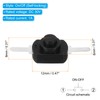 PATIKIL 10pcs Latch Push Button Switches Straight Pin On/Off Self