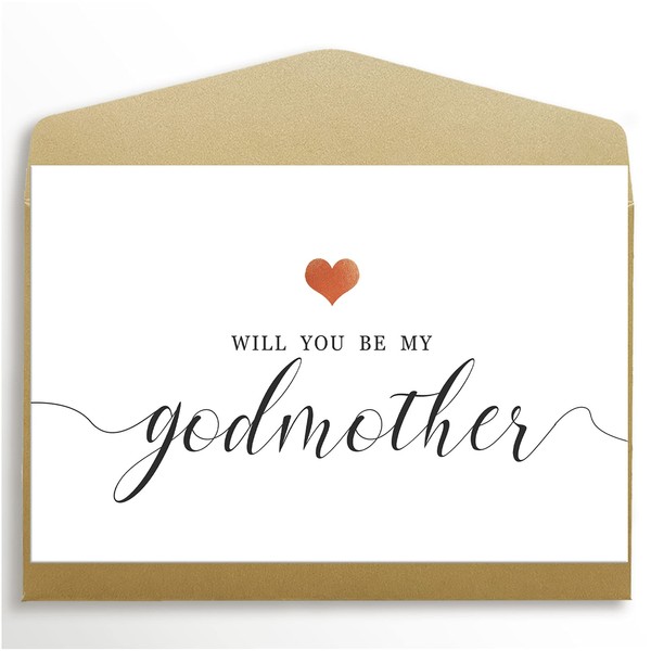 Will You Be My Godmother Card, Godmother Proposal Card, Be My Godmother Card