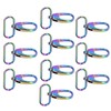 10Pcs Keychain Clasp 38mm Firm Rust Proof Bright Luster Simple