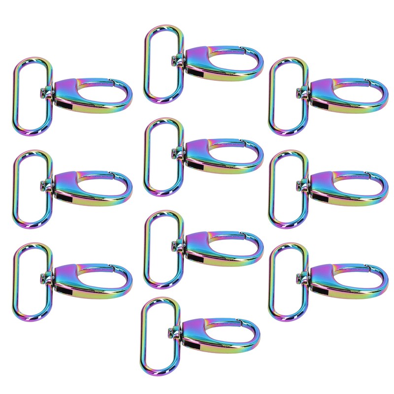10Pcs Keychain Clasp 38mm Firm Rust Proof Bright Luster Simple