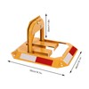 Orange Car Parking Lock,Folding Car Parking Lock with Keys,Manual Parking