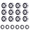 BRKRC 18pcs/Set Steel Rubber Sealed Ball Bearings Kit for 1/10