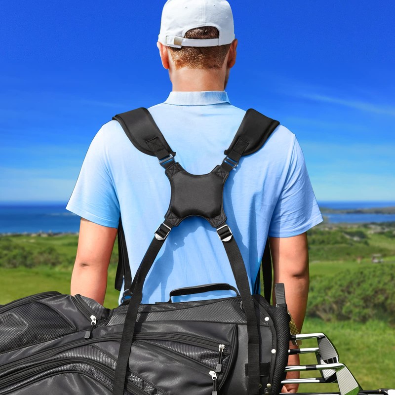 Golf Bag Strap Replacement Shoulder Adjustable Strap Padded Backpack Golf