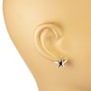 925 Solid Sterling Silver Starfish 16mm Post Stud Earrings –