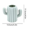 Pen Holder, Creative Cactus Shape Desk Organizer Makeup Brush Holder