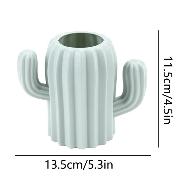 Pen Holder, Creative Cactus Shape Desk Organizer Makeup Brush Holder
