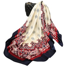 FAIRYGATE Satin Kopftuch Damen Kopftücher Halstuch Schal Frauen Square Halstuch Bandana Kopftuch Halstuch Taschentuch Ansatz Handgelenk Verpackungs DA2505