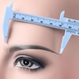 Kit Regla Vernier Hilo Entintado Cejas Plantillas Cepillo F