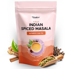 Teaniru, Indian Spiced Masala Chai Tea - 100g | Masala Chai with Cinnamon, Ginger, Cardamom, Clove & Black Pepper | Winter Chai Tea - Serves upto 40 Cups