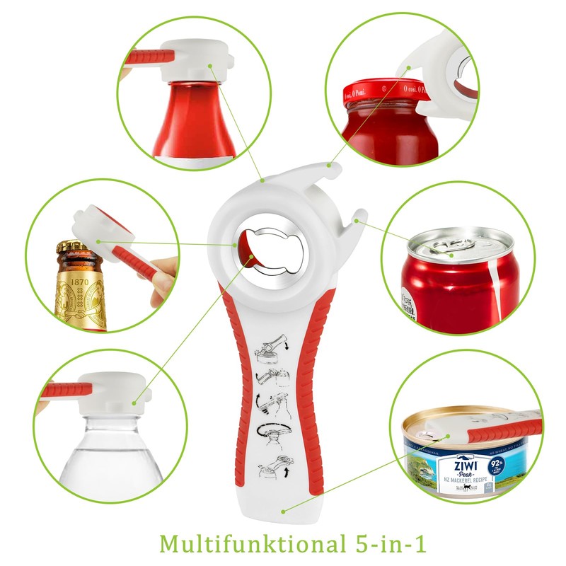 2 Stück Dosenöffner Set Effortless Arthritis Jar Opener Glasöffner Schraubdeckelöffner