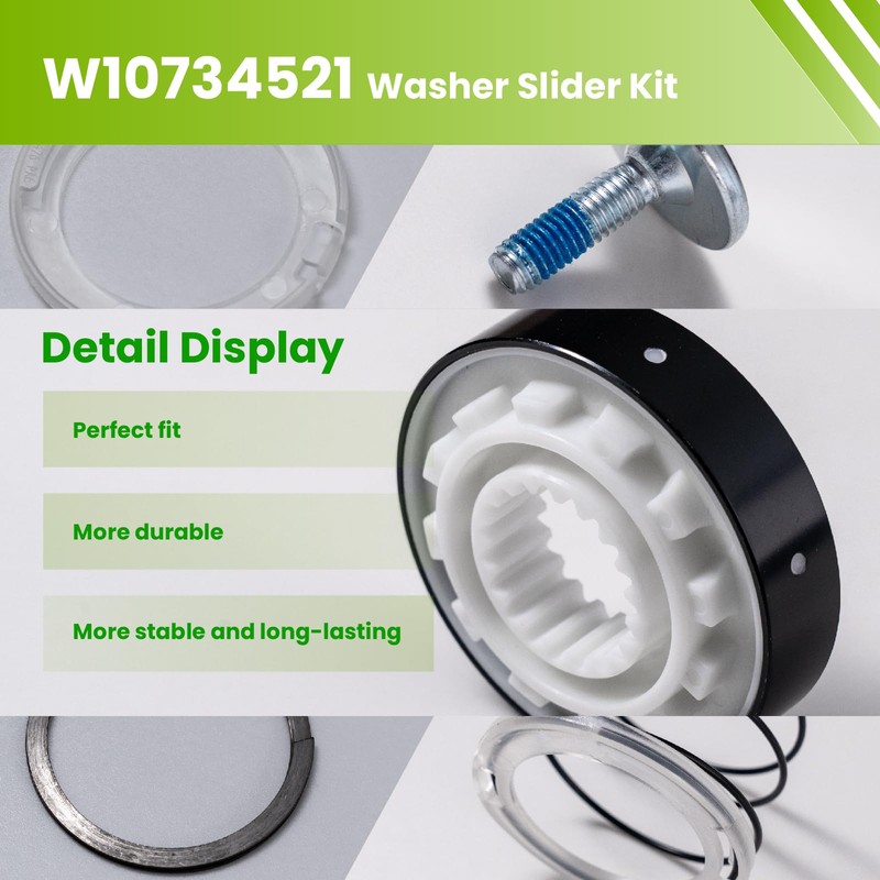 OEM W10734521 Washer Clutch Kit Compatible with Whirlpool Maytag Kenmore