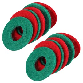 DUSCOKE 12PCS Battery Terminal Anti Corrosion Washers, 6 Red and 6 Green Battery Top & Side Terminal Protector, Universal Fiber Shim Accessories for Cars (Red/Green)