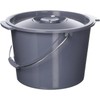 Commode Bucket with Lid and Handle Case