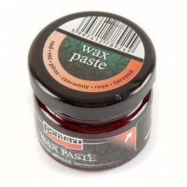 Pentart Wax Paste 20 ml Metallic red, one