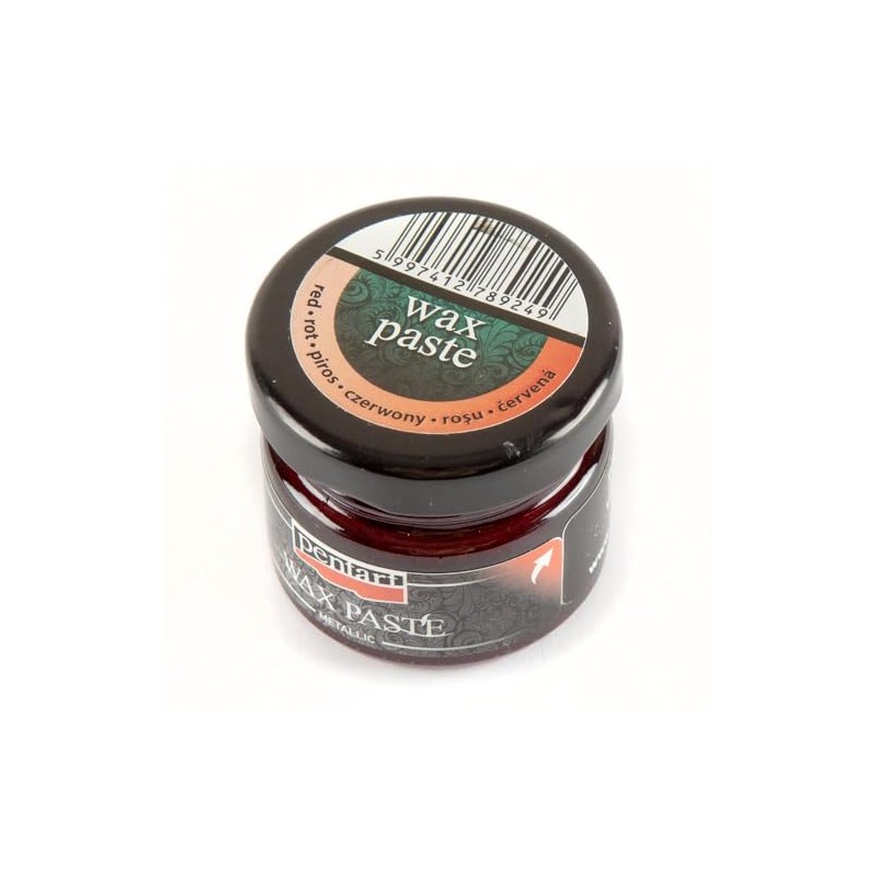 Pentart Wax Paste 20 ml Metallic red, one
