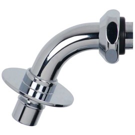 Kakudai Easy Replacement Nipple for Washing Machine, Nominal 13 All-Purpose Home Faucet Compatible, One-Touch Water Supply Hose Connection, Metal with Collar, 771-701