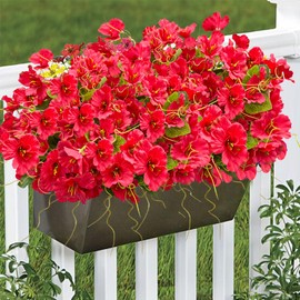 Lokediren Artificial Flowers for Outdoors, Fake Silk Flowers UV Resistant and No-Fade,Faux Spring Flowers Plants for Window Box Porch Patio Garden Streets Decor(8pcs)