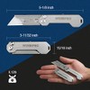 WORKPRO 3-Pack Folding Utility Knife, Quick Change Blades Box Cutter,