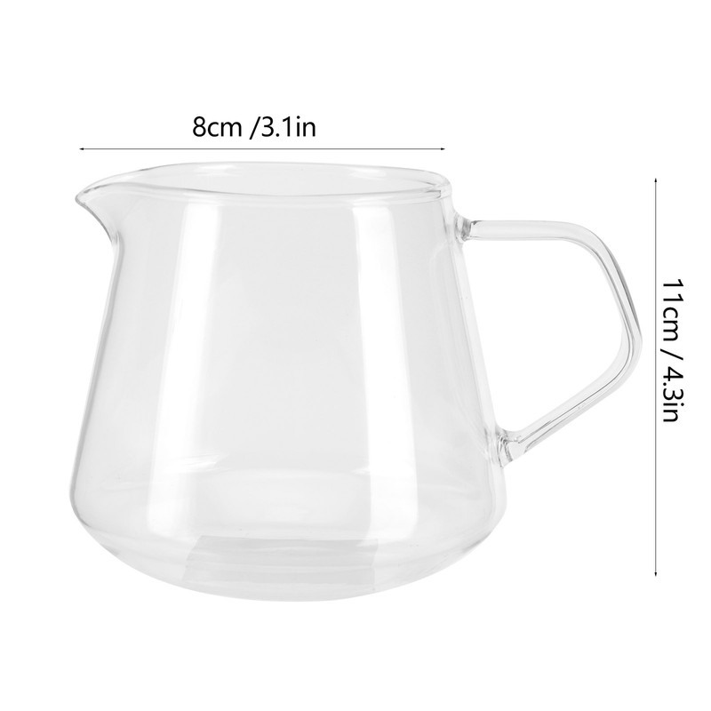 Transparent Cup High Borosilicate Glass Coffee Sharing Cup AntiScalding for