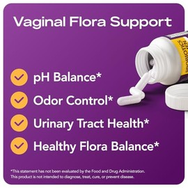 Complete Vaginal Probiotics for Women - w/Added Cranberry, D-mannose to Promote Urinary Tract, Bladder, Gut & Vaginal Health - pH Balance for Women - 