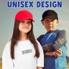 HiFEN® Unisex-Kinder-Baseballkappe, vorgebogen, einfarbig, verstellbar, für den Außenbereich, Sommer, Sonnenhut,