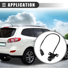 Motoforti Car Rear View Back Up Camera, Park Assist Reverse Camera, for Hyundai Santa Fe Sport 2017-2018, Plastic Metal, No.95760-2W650/957602W650, Black