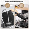 2Pack Silicone Dish Drying Mat for Kitchen Counter, Dish Drying