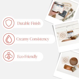 Furniture Glaze - Antique Patina Special Effects Glaze for Chalk Style Furniture Paint, Eco-Friendly Wood Stain, 6 Color Choices - Tiger's Eye [Red Brown] - Pint (16 oz)