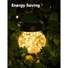 PARTPHONER Solar Lights Outdoor Waterproof 12-Pack, Solar Powered Hanging Lantern