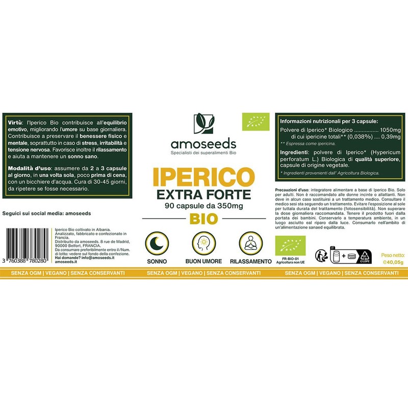 Iperico BIO | Erba di San Giovanni | Concentrato di