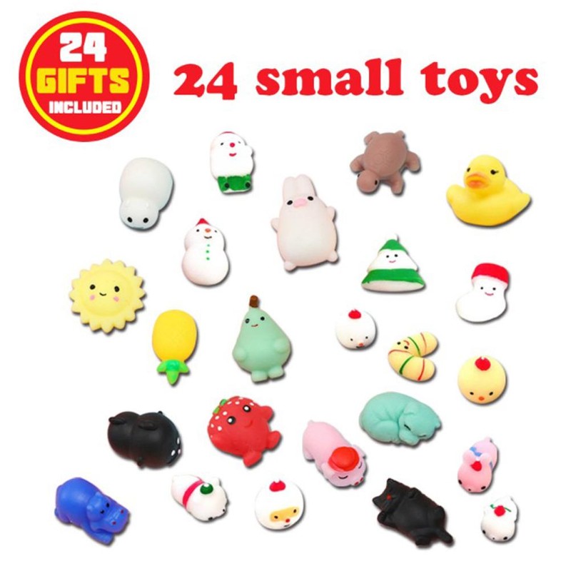 Christmas Advent Calendar 24 Day Countdown Calendar Silicone Toy Gift