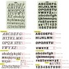 Alphabet Painting 4 PCS Assorted Styles Plastic Number and Letter